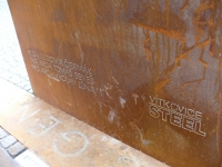 Logo of VÍTKOVICE STEEL is placed on the memorial